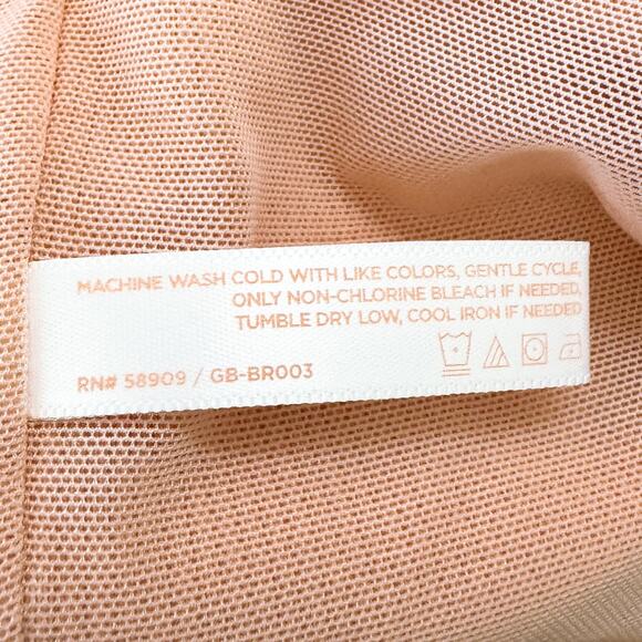 Gianni Bini Ribbed Scoop Neck Wireless Pullover Bralette Rose Cloud Size XL NWT - Picture 8 of 9